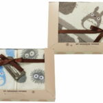 【ラッピング無料】となりのトトロ トトロシルエットN フェイスタオル ＆ ウォッシュタオル 2P TT-7228 綿100%