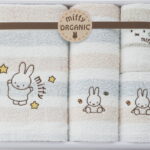 【ラッピング無料】国産 ミッフィー オーガニック タオルセット 2287-28903 パイル糸：オーガニックコットン100％ 日本製 フェイス バス ウォッシュタオル