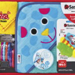 【ラッピング無料】サッシー祝いセット ドッグ SZ-7512 フード付きバスタオル ミニタオル 歯がため ラトル