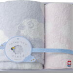 【ラッピング無料】国産 天使のふわもこ ふわふわひつじのかくれんぼ フェイスタオル ＆ タオルハンカチ FH-515 綿100% 日本製