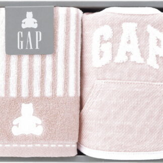 【ラッピング無料】ベビー GAP ウォッシュタオル ＆ スタイ ピンク 54-5019150P 綿100%