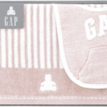 【ラッピング無料】ベビー GAP ミニバスタオル ＆ スタイ ピンク 54-5019250P 綿100%