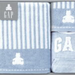 【ラッピング無料】ベビー GAP ミニバスタオル ＆ ウォッシュタオル ＆ スタイ ブルー 54-5019300B 綿100%