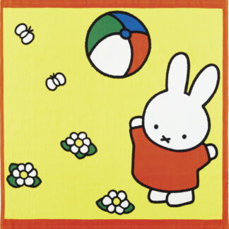 【ラッピング無料】ミッフィー 楽しいボールあそび 湯上げタオル 5805015100 綿100% 湯上り