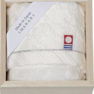 【ラッピング無料】国産 今治製タオル しまなみ匠の彩 ウォッシュタオル(木箱入) 和彩苑 KW-6056 綿100% 日本製