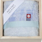 【ラッピング無料】国産 今治製タオル しまなみ匠の彩 ウォッシュタオル(木箱入) 花つぼみ KW-6054 綿100% 日本製