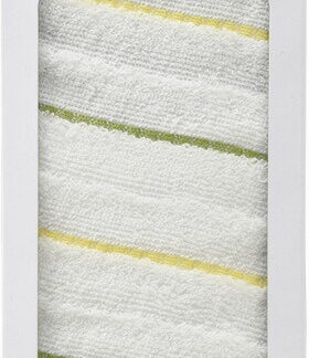 【ラッピング無料】国産 あいさつギフト マリナボーダー フェイスタオル グリーン M-4405 綿100% 日本製