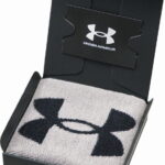 【ラッピング無料】国産 アンダーアーマー シンボル タオルハンカチ グレー UA-010 GY 綿100% 日本製
