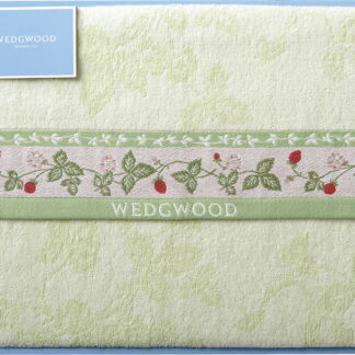【ラッピング無料】ウェッジウッド ワイルドストロベリー タオルケット グリーン RR88500030G 綿100%