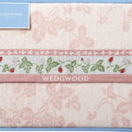 【ラッピング無料】ウェッジウッド ワイルドストロベリー タオルケット ピンク RR88500030P 綿100%