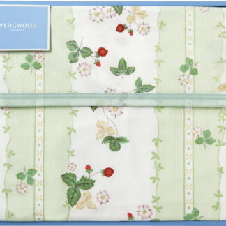 【ラッピング無料】国産 ウェッジウッド ワイルドストロベリー 綿毛布 グリーン FQ82601011G 日本製