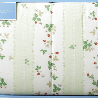 【ラッピング無料】国産 ウェッジウッド ワイルドストロベリー 合繊 肌掛けふとん グリーン AE88500010G 日本製 掛け布団