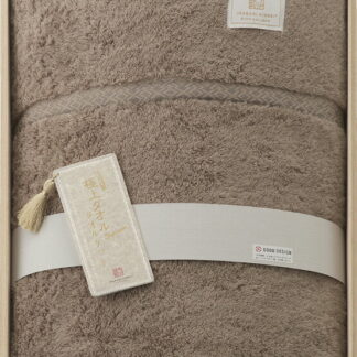 【ラッピング無料】国産 今治謹製 極上タオルスーペリアル 今治産タオルケット(木箱入) ブラウン GKT1522BR 綿100% 日本製