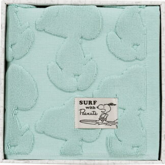 【ラッピング無料】ピーナッツ シルエットサーフ ジャガードバスマット ブルー 86854 綿100%