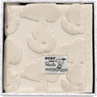 【ラッピング無料】ピーナッツ シルエットサーフ ジャガードバスマット ベージュ 86842 綿100%