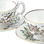 【ラッピング無料】エインズレイ ペンブロック ペア ティーカップ ＆ ソーサー PEMT05006-2C