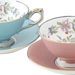 【ラッピング無料】エインズレイ ペンブロック ペア ティーカップ ＆ ソーサー 290100608/408C