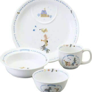 【ラッピング無料】国産 ナルミ ブレーメン 幼児セット 7980-33139 日本製 食器セット プレート ポリッジボウル マグ 飯茶碗