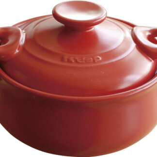 【ラッピング無料】国産 ケデップ セラキッチン両手鍋24cm レッド CK-002 日本製