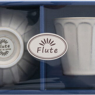 【ラッピング無料】国産 フルート マグ ＆ ライスボウル チタンマット FLT-2022A 日本製