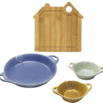 【ラッピング無料】フェリーチェ オーブンクッキングセット FE-3003C 皿 プレート 手付き小鉢 手付き皿 トレー