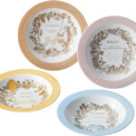 【ラッピング無料】国産 ディズニー ボタニカルアート パスタプレート4枚セット 3529-02 日本製 皿