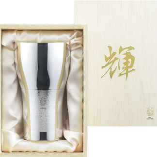 【ラッピング無料】国産 輝 純銅ビアタンブラー 440ml(銀仕上げ) KG-02 日本製