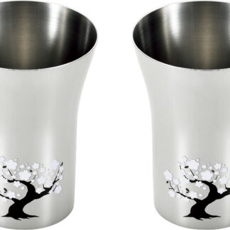 【ラッピング無料】国産 燕熟の技 感温ステンレスタンブラー 300ml 2P 桜 EJK-600 日本製