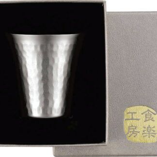 【ラッピング無料】国産 霞 チタン冷酒カップ TW-11 チタン 日本製 日本酒 焼酎グラス