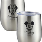 【ラッピング無料】ディズニー ミッキー ＆ ミニー 丸型ステンレスタンブラー350mlペアセット 82499
