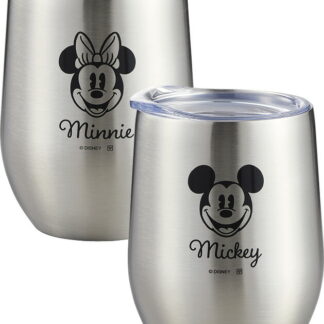 【ラッピング無料】ディズニー ミッキー ＆ ミニー 丸型ステンレスタンブラー350mlペアセット 82499