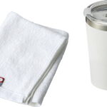 【ラッピング無料】AMIi HOME カップインタンブラー ＆ タオル ホワイト AM-1627 今治ウォッシュタオル