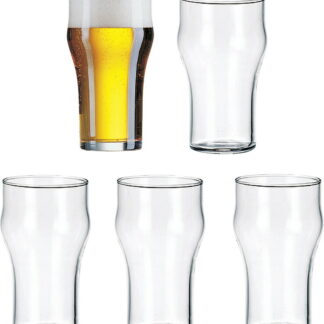 【ラッピング無料】リュミナルク ノニック ビアグラス 5客セット LG098 全面強化ガラス タンブラー