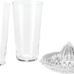 【ラッピング無料】国産 レモン絞り器付きサワーグラスセット420ml G103-H107 日本製 タンブラー