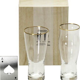 【ラッピング無料】Cheers 飲み比べセット(木箱入) CH-3003A タンブラー 喉ごしビアグラス くちあたりビアグラス ボトルオープナー