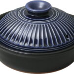 【ラッピング無料】国産 萬古焼 菊花瑠璃釉 6号鍋 2080-5060 日本製 土鍋