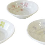 【ラッピング無料】国産 色彩クローバー小鉢5客揃 191155 日本製