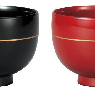 【ラッピング無料】国産 漆塗り汁椀2客 縁結び 85361 日本製 レビュー