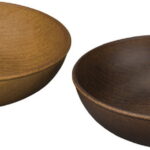 【ラッピング無料】国産 Woody ラウンドボウル 2P 16916 日本製 サラダボウル