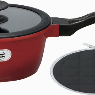 【ラッピング無料】ジョイア ソースパン18cm鍋敷き付 RE レッド XC18-RET5 フライパン