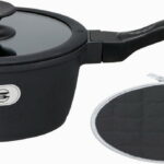 【ラッピング無料】ジョイア ソースパン18cm鍋敷き付 BK ブラック XC18-BKT5 フライパン