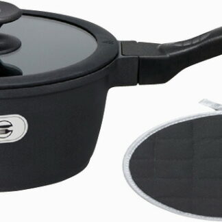 【ラッピング無料】ジョイア ソースパン18cm鍋敷き付 BK ブラック XC18-BKT5 フライパン