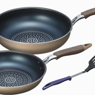 【ラッピング無料】ブラナーノ IH対応フライパン26cm ＆ いため鍋28cm(ターナー付) MB-2396