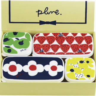 【ラッピング無料】国産 プルーン シール容器4点セット･A PL-112 日本製 保存容器 キャニスター