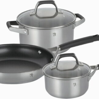 【ラッピング無料】ヘンケルス HIスタイル ベーシック ミディ3点セット 40590-000 フライパン シチューポット ソースパン