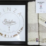 【ラッピング無料】東京?月堂 ゴーフル･今治タオルギフト TF-I002 エコサークルフェイス ウォッシュ タオル チョコレート