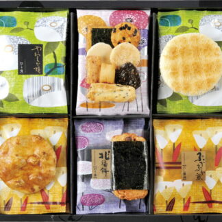 【ラッピング無料】えくぼ屋 今様菓撰おかき詰合せ MK-15 やわらか焼やき塩 兆福餅のり巻 ぷかぷか煎だし醤油 ぐるめ探訪