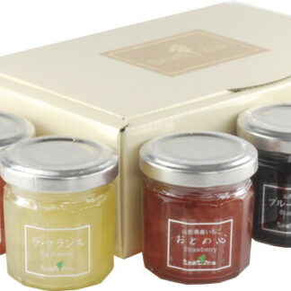 【ラッピング無料】たかはたファーム ミニジャム6個詰合せ MJ-06 ミルクジャム 宇治抹茶 いちご ブルーベリー ラフランス さくらんぼ もも