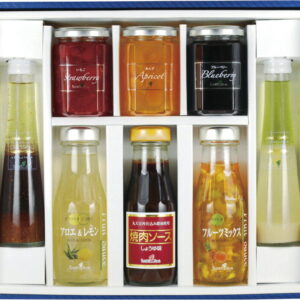 【ラッピング無料】たかはたファーム バラエティーセット Y-01L ジャム いちご あんず ブルーベリー ドレッシング フルーツソース フルーツソース 焼肉ソース