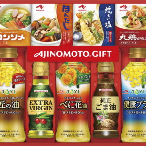 【ラッピング無料】味の素 和洋中バラエティ調味料ギフト A-30T べに花油 匠の油 キャノーラ油 オリーブオイル エクストラバージン ごま油 瀬戸のほんじお焼き塩 コンソメ顆粒タイプ ほんだし 丸鶏がらスープ